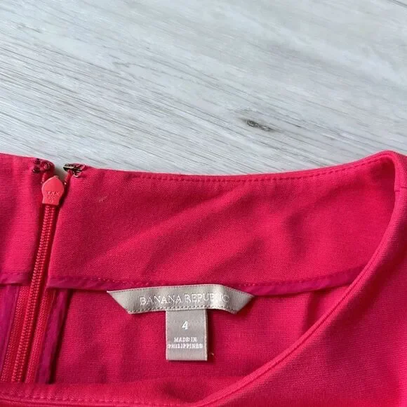 Banana Republic Ponte fit and flare dress Size 4 pink NWOT‎ in packaging - Picture 6 of 6